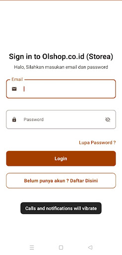 Android application Olshop screenshort