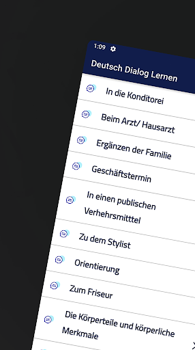 Android application Deutsch Dialog Lernen screenshort