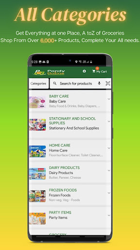 Pondy Online Supermarket Screen 3