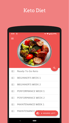 Android application Keto Meal Prep screenshort