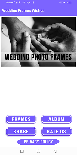 Android application Wedding Frames wishes screenshort