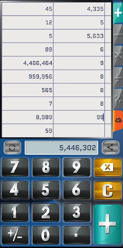 Android application Fast Calculator screenshort