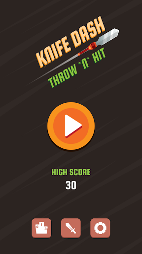 Android application Knife Dash - Throw 'n' Hit screenshort
