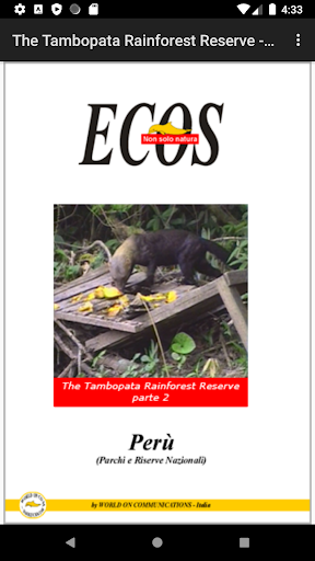 Android application Tambopata Rainforest - Parte 2 screenshort
