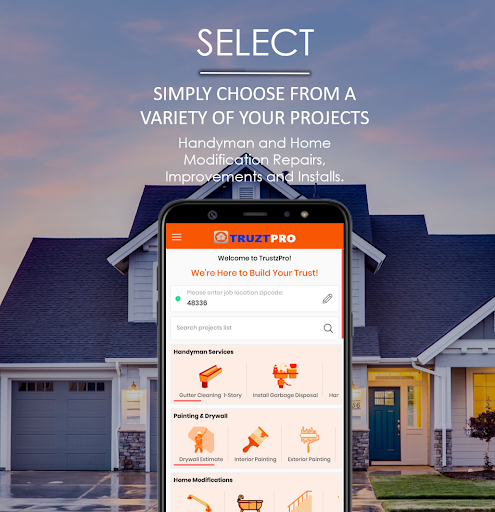 Android application TruztPro screenshort