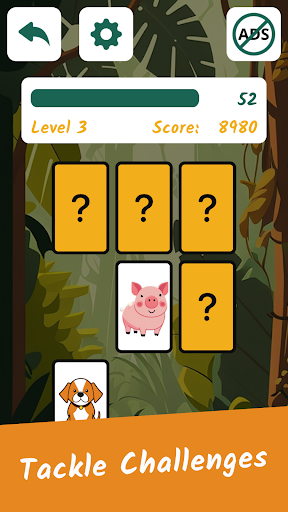 Kids Memory Game: Animals Screen 3