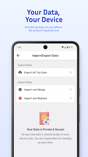 Screenshot of Trip Packing List: QuickPack