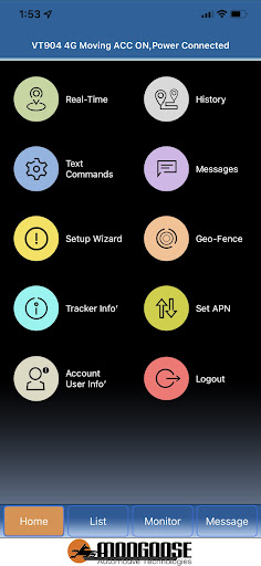 Mongoose GPS Tracking 4G Screen 2