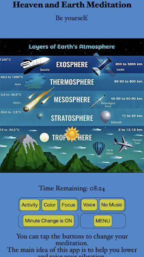 Android application Heaven and Earth Meditation screenshort