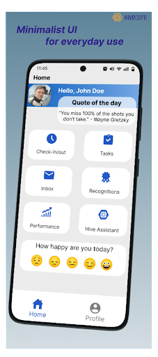 Android application Hivecore screenshort