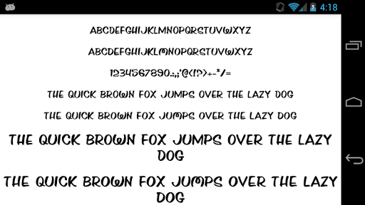 Android application Comic Fonts Message Maker screenshort