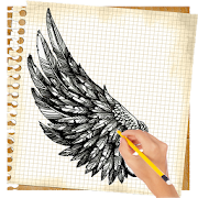 How to draw wings  Icon