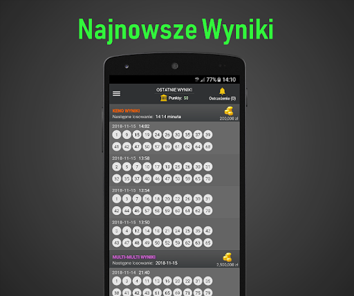 Screenshot of Obserwator Lotto Statystyki