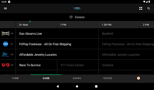 Screenshot of GEUS Fusion TV