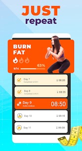 Burn fat workout in 30 days. HIIT training at home 5.5 Apk 3