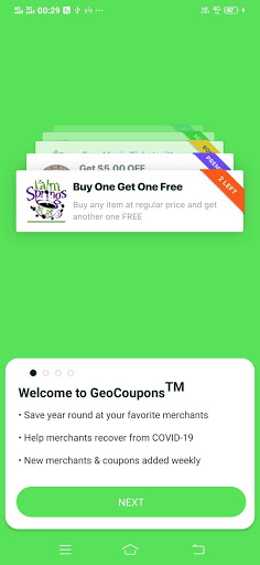 Android application GeoCoupons screenshort