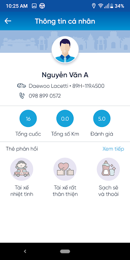 Android application VNTaxi - Lái xe screenshort