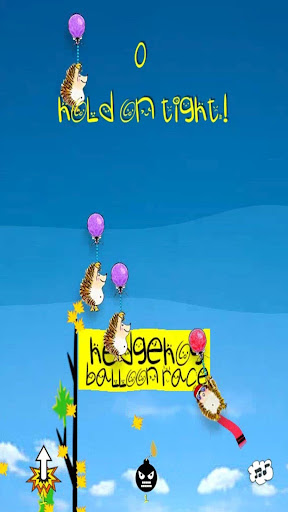 Android application Hedgehog Balloon Race screenshort