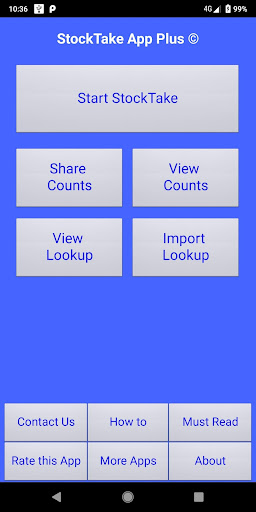 Android application StockTake App Plus screenshort