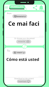 Español - rumano Traductor