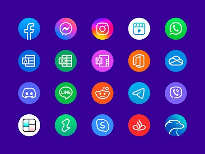 Delux - Icon pack (Round) لقطة شاشة