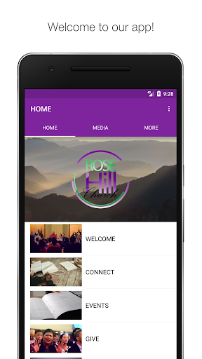 Android application Rose Hill Church screenshort