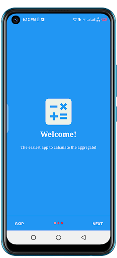 Android application Aggregate Calculator screenshort