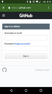 OctoDroid for GitHub Screenshot
