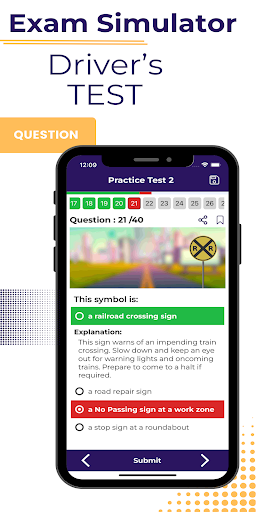 WV DMV Practice Test Screen 3