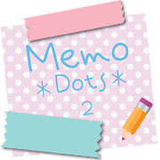  Sticky Memo Notepad *Dots* 2 