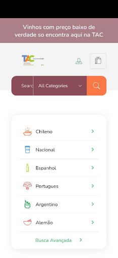 Android application Tac Distribuidora screenshort