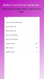 Pureple Outfit Planner Screenshot