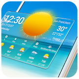 Transparent Weather & Clock App 2018 icon