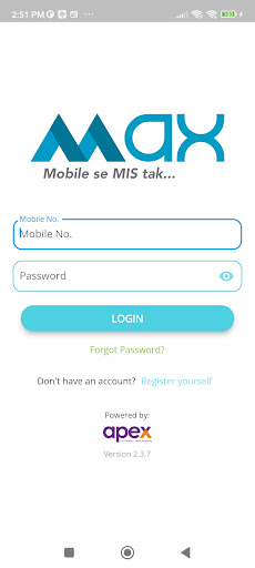 Android application Max - for tally user screenshort