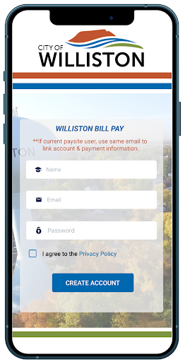 Android application City of Williston screenshort