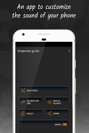Android application ringtones guitar for phone screenshort