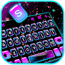 Glitter Star Sky Keyboard Background