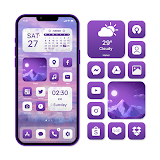 Wow Purple White - Icon Pack icon