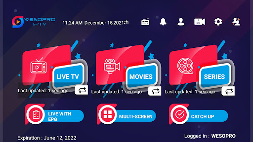 WESOPRO IPTV PRO screenshot 1