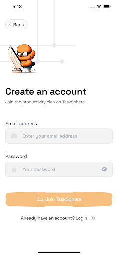 Task Sphere Screen 2