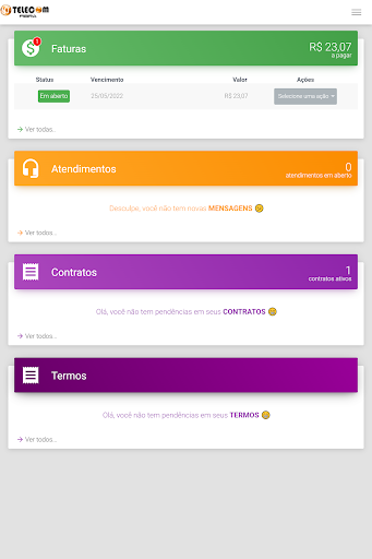 Central do Cliente Screen 3