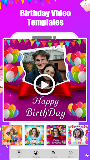 Android application Birthday Video Maker with Song screenshort