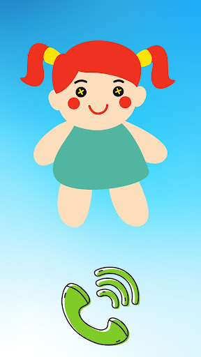 Android application Cute Dolls: Fake Call screenshort