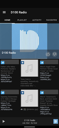 Android application D100 Radio screenshort