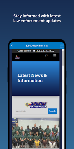 St John Parish Sheriff Office Screen 3