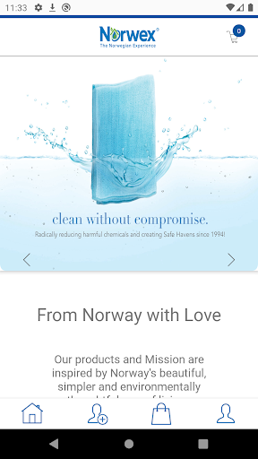 Android application Norwex Singapore Shopping screenshort