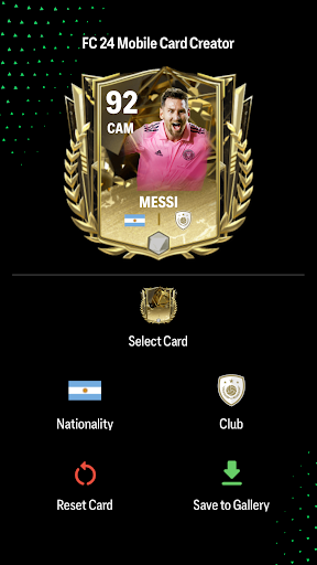 Android application UT 24 Mobile Card Creator screenshort