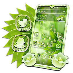 Icon image Green Floral Launcher Theme