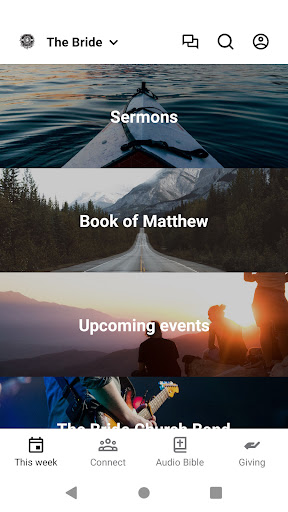 Android application The Bride Church - IN screenshort