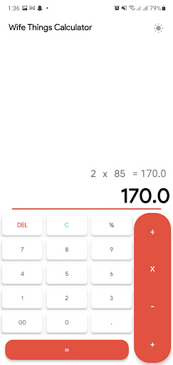Wife Things Calculator Screenshot 1 - AppWisp.com